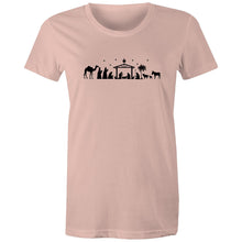 Load image into Gallery viewer, Nativity Scene Women's Christmas T-shirt
