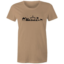 Load image into Gallery viewer, Nativity Scene Women's Christmas T-shirt