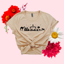 Load image into Gallery viewer, Nativity Scene Women's Christmas T-shirt