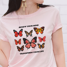 Load image into Gallery viewer, Renew Your Mind Butterfly Women's T-shirt