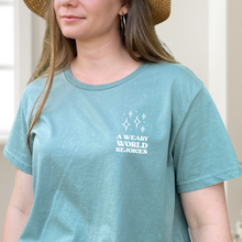 Load image into Gallery viewer, A Weary World Rejoices Women's Christmas T-Shirt