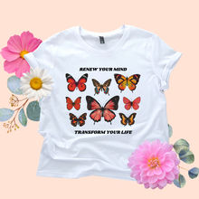 Load image into Gallery viewer, Renew Your Mind Butterfly Women's T-shirt