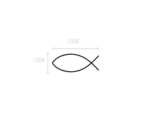 Load image into Gallery viewer, Jesus Fish Temporary Tattoo