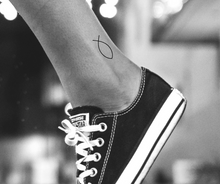 Load image into Gallery viewer, Jesus Fish Temporary Tattoo