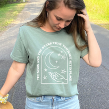 Load image into Gallery viewer, Moon and Stars women's t-shirt