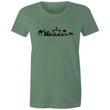 Load image into Gallery viewer, Nativity Scene Women&#39;s Christmas T-shirt
