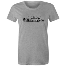 Load image into Gallery viewer, Nativity Scene Women&#39;s Christmas T-shirt
