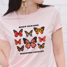 Load image into Gallery viewer, Renew Your Mind Butterfly Women&#39;s T-shirt
