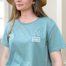 Load image into Gallery viewer, A Weary World Rejoices Women&#39;s Christmas T-Shirt
