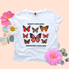 Load image into Gallery viewer, Renew Your Mind Butterfly Women&#39;s T-shirt
