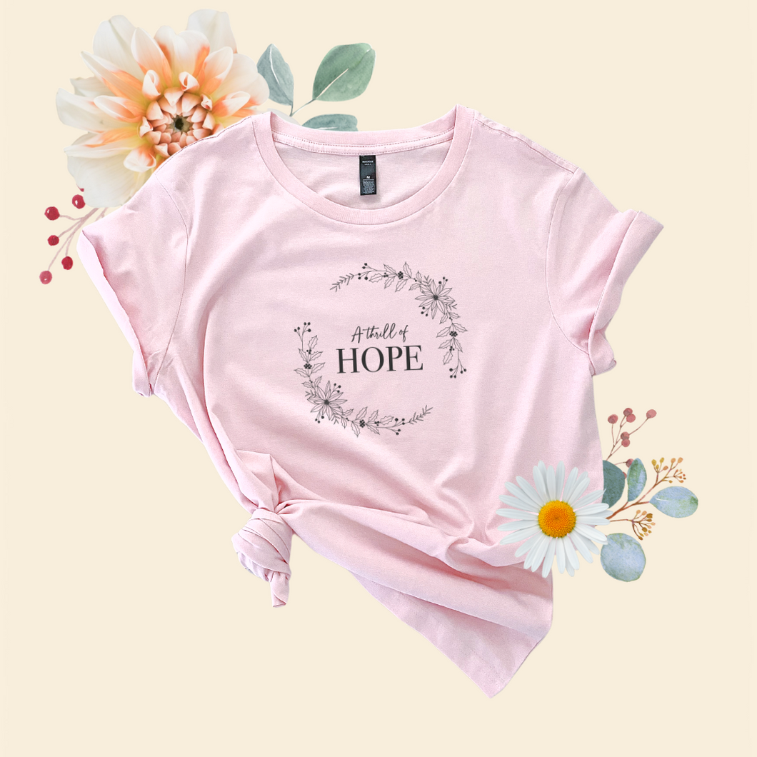 A Thrill of Hope Women's Christmas T-Shirt