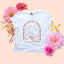 Load image into Gallery viewer, Moon and Stars women&#39;s t-shirt
