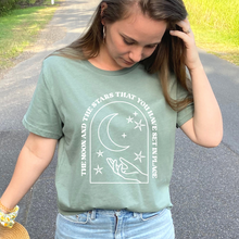 Load image into Gallery viewer, Moon and Stars women&#39;s t-shirt
